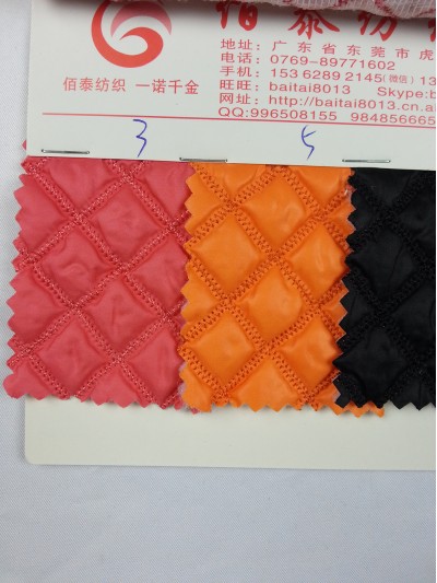 DG BITI 菱形波浪 A100-35夾棉 絲絨外套用 正面照